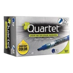Quartet EnduraGlide Dry Erase Markers, Chisel Tip, Blue, 12/Pack (5001-3M) -Office Supplies Shop sp40890069 sc7