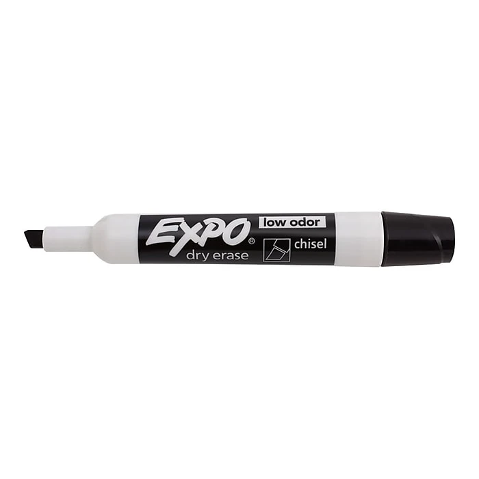 Expo Dry Erase Marker, Chisel Tip, Black (80001) 4 Expo Dry Erase Marker, Chisel Tip, Black (80001) - Image 2