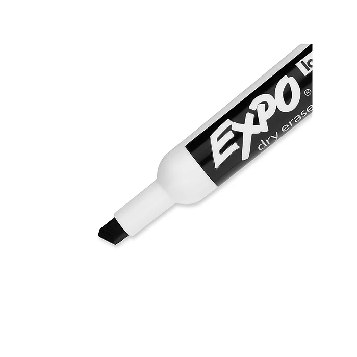 Expo Dry Erase Marker, Chisel Tip, Black (80001) 6 Expo Dry Erase Marker, Chisel Tip, Black (80001) - Image 4