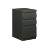 HON Brigade 800 Series 3-Drawer Vertical File Cabinet, Mobile/Pedestal, Charcoal, Letter (H33723R.L.S)
