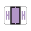 Smead BCCR Color Coded Alphabetic Labels, H, Lavender, 500/Roll (67078)