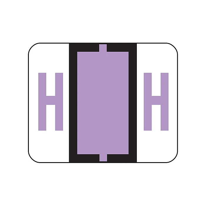 Smead BCCR Color Coded Alphabetic Labels, H, Lavender, 500/Roll (67078) 3 Smead BCCR Color Coded Alphabetic Labels, H, Lavender, 500/Roll (67078)