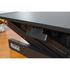 Rocelco 32" Height Adjustable Standing Desk Converter, Sit Stand Up Retractable Keyboard Riser, Black (R ADRB) -Office Supplies Shop sp42801350 sc7