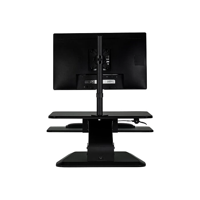 Mount-It! 26.75"W Adjustable Standing Desk Converter W/ Monitor Mount And Keyboard Tray, Plastic/Steel (MI-7913) 10 Mount-It! 26.75"W Adjustable Standing Desk Converter W/ Monitor Mount And Keyboard Tray, Plastic/Steel (MI-7913) - Image 8