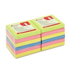 Universal, Fan-Folded Pop-Up Notes 3 X 3 Four Neon Colors 12 100-Sheet Pads/pk (AZRUNV35617)