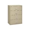 FireKing Classic 4-Drawer Lateral File Cabinet, Fire Resistant, Letter/Legal, Beige, 37.5"W INSIDE (4-3822-CPA)