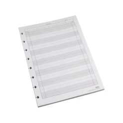 Staples To-Do Arc Notebook System Refill Paper, 5.5" X 8.5", 50 Sheets, Cornell Ruled, White (19994)