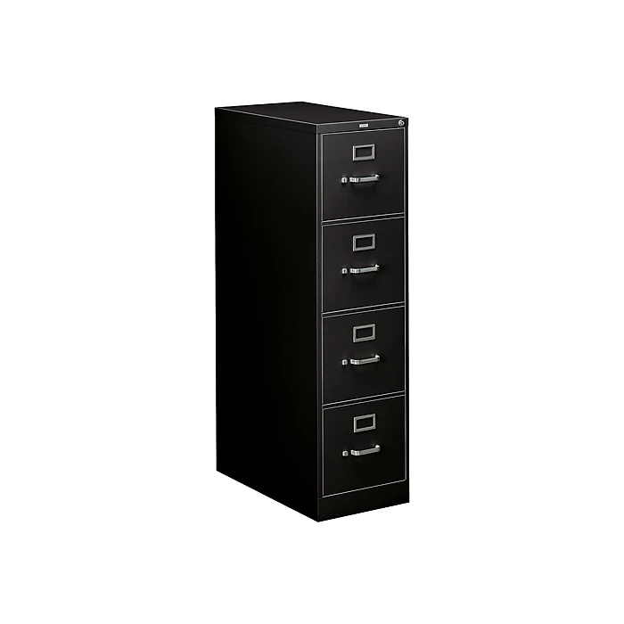 HON 310 Series 4-Drawer Vertical File Cabinet, Locking, Letter, Black, 26.5"D (H314.P.P) 3 HON 310 Series 4-Drawer Vertical File Cabinet, Locking, Letter, Black, 26.5"D (H314.P.P)