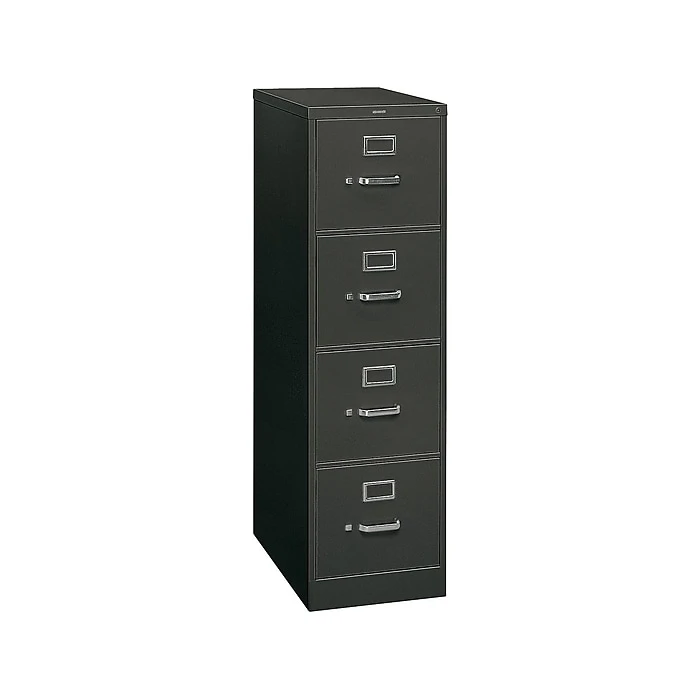 HON 310 Series 4-Drawer Vertical File Cabinet, Locking, Letter, Black, 26.5"D (H314.P.P) 4 HON 310 Series 4-Drawer Vertical File Cabinet, Locking, Letter, Black, 26.5"D (H314.P.P) - Image 2