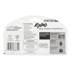 Expo Low Odor Dry Erase Markers, Fine Tip, Assorted, 4/Pack (86674) -Office Supplies Shop sp44344026 sc7