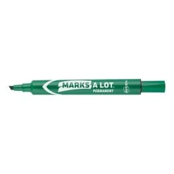 Avery Marks-A-Lot Large Desk-Style Permanent Markers, Chisel Tip, Green, 12/Pack (08885)