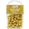 JAM Paper Map Tacks Push Pins, Gold, 100/Pack (22432213) -Office Supplies Shop sp4798097 sc7