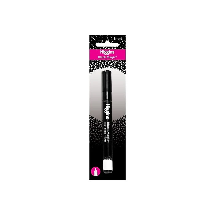 Higgins Black Magic Permanent Marker, Bullet Tip, Black Ink (44011MKR.BC) 4 Higgins Black Magic Permanent Marker, Bullet Tip, Black Ink (44011MKR.BC) - Image 2