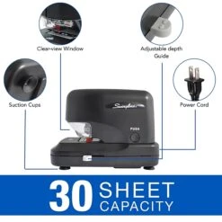 Swingline Cartridge Electric Desktop Stapler, 30 Sheet Capacity, Black (69008) 11 Swingline Cartridge Electric Desktop Stapler, 30 Sheet Capacity, Black (69008) -Office Supplies Shop sp56867964 sc7