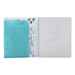 Poppin Pocket 1-Subject Notebook, 8.5" X 11", College Ruled, 80 Sheets, Aqua (102043) 8 Poppin Pocket 1-Subject Notebook, 8.5" X 11", College Ruled, 80 Sheets, Aqua (102043) -Office Supplies Shop sp57451651 sc7