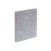 Poppin Velvet Notebook, 8.25" X 10.25", College Ruled, 40 Sheets, Dove Gray (106160)