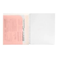 Poppin Pocket 1-Subject Notebook, 8.5" X 11", College Ruled, 80 Sheets, Blush (105224) -Office Supplies Shop sp57454162 sc7