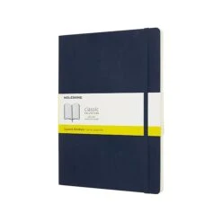 Moleskine Classic Professional Notebook, 7.5" X 9.75", Wide Ruled, 96 Sheets, Sapphire Blue (854771)