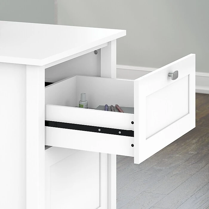 Bush Furniture Broadview 2 Drawer File Cabinet, Pure White (BDF124WH-03) 5 Bush Furniture Broadview 2 Drawer File Cabinet, Pure White (BDF124WH-03) - Image 3