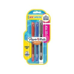 Paper Mate InkJoy Rollerball Pens, Medium Point, Assorted Inks, 3/Pack (2022974)