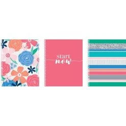 Carolina Pad Day Trip 1-Subject Notebook, 8.5" X 10.5", College Ruled, 80 Sheets, Assorted Colors (00021)