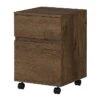 Bush Furniture Anthropology 2 Drawer Mobile File Cabinet, Rustic Brown Embossed (ATH011RB) 1 Bush Furniture Anthropology 2 Drawer Mobile File Cabinet, Rustic Brown Embossed (ATH011RB) -Office Supplies Shop sp74531794 sc7