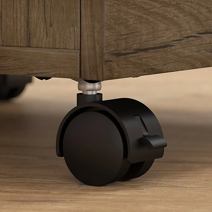 Bush Furniture Anthropology 2 Drawer Mobile File Cabinet, Rustic Brown Embossed (ATH011RB) 9 Bush Furniture Anthropology 2 Drawer Mobile File Cabinet, Rustic Brown Embossed (ATH011RB) - Image 7