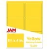 JAM Paper Laser/Inkjet Address Label, 4" X 3 3/8", Yellow, 6 Labels/Sheet, 12 Sheets/Pack (302725803) -Office Supplies Shop sp89166457 sc7