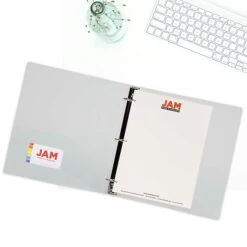 JAM Paper Plastic 1.5 Inch Binder, Clear 3 Ring Binder, 108/Pack (762T15CLB) 11 JAM Paper Plastic 1.5 Inch Binder, Clear 3 Ring Binder, 108/Pack (762T15CLB) -Office Supplies Shop sp89840042 sc7