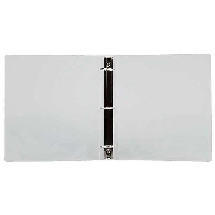 JAM Paper Plastic 1.5 Inch Binder, Clear 3 Ring Binder, 108/Pack (762T15CLB) 6 JAM Paper Plastic 1.5 Inch Binder, Clear 3 Ring Binder, 108/Pack (762T15CLB) - Image 4
