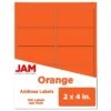 JAM Paper Laser/Inkjet Shipping Address Labels, 2" X 4", Orange, 10 Labels/Sheet, 12 Sheets/Pack (302725784) -Office Supplies Shop sp90422689 sc7
