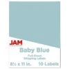 JAM Paper® Shipping Labels, 8 1/2" X 11", Baby Blue, 1 Label/Sheet, 10 Sheets/Pack (337628606) -Office Supplies Shop sp93880966 sc7