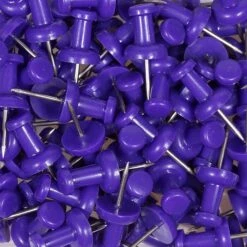JAM Paper Push Pins, Purple, 100/Pack (222419053) -Office Supplies Shop sp97365217 sc7