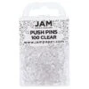 JAM Paper Pushpins, Clear, 100/Pack (222419050) -Office Supplies Shop sp97365332 sc7