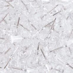 JAM Paper Pushpins, Clear, 100/Pack (222419050) -Office Supplies Shop sp97365364 sc7